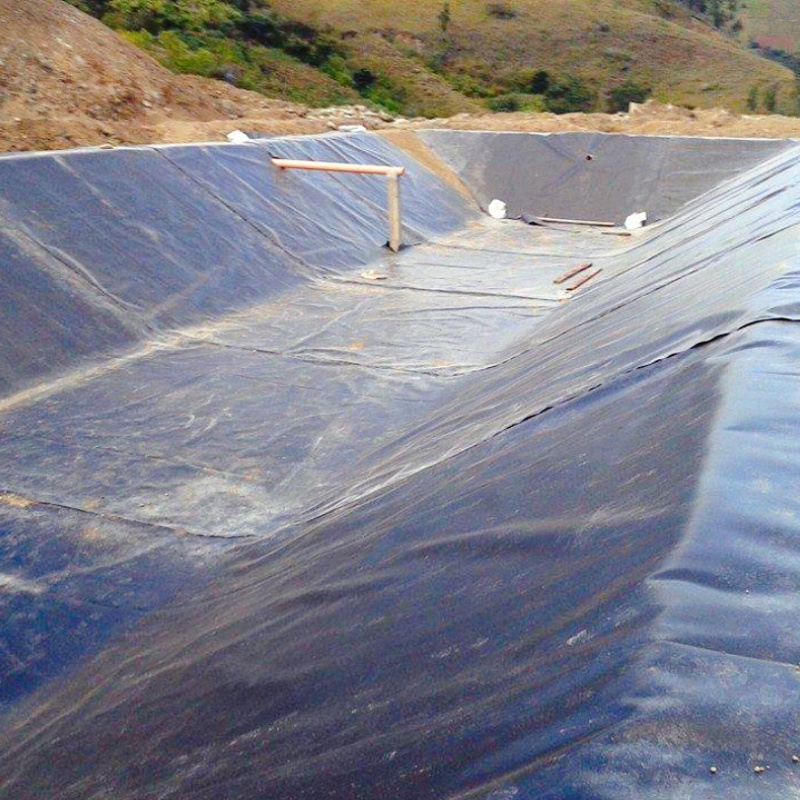 Impermeable 0.5mm 0.75mm 1.0mm geomembrane type and hdpe new material fish pond liner