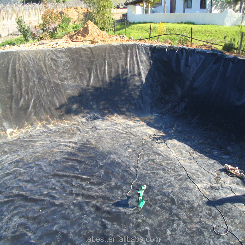 1mm 1.5mm Hdpe Geomembrane Waterproof Material Used For Pond/dam/lagoon Liner/ Fish Farming