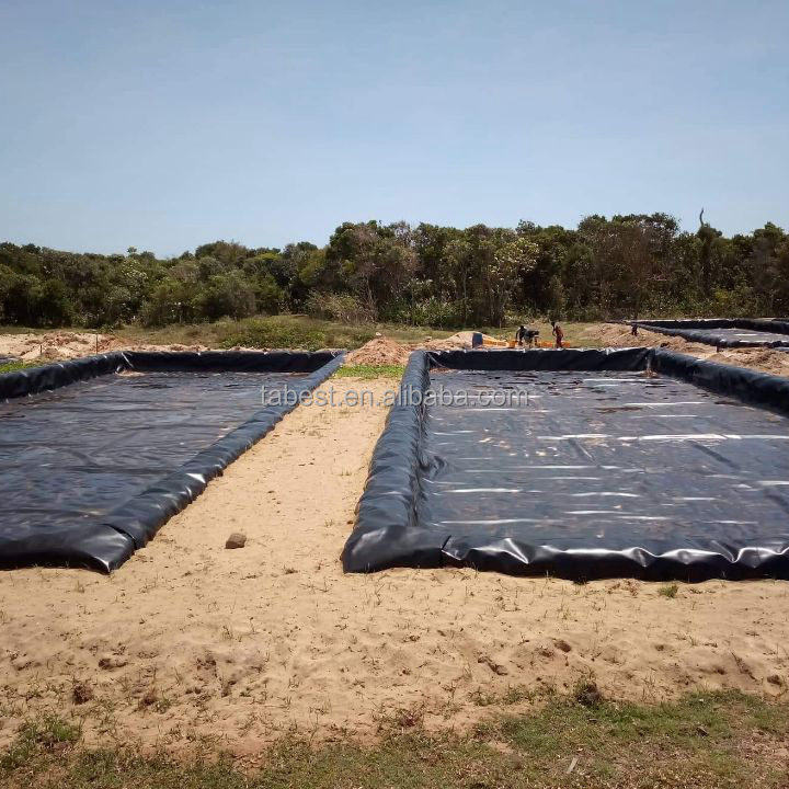 0.3mm 0.5mm ponds liner for fish farming shrimp farming pond liner hdpe geomembrane for sale