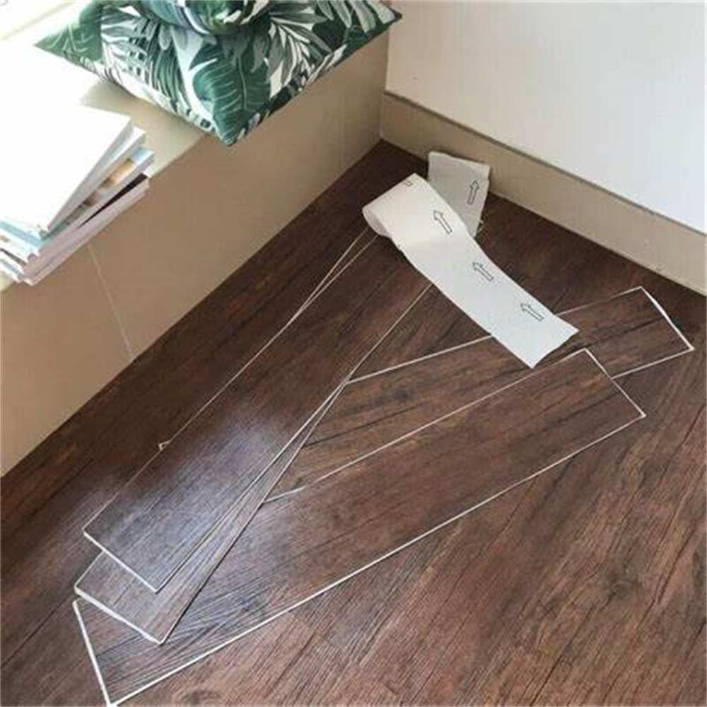 Peel And Stick Waterproof Laminate Vinyl Flooring 5mm pvc sticky tiles pvc lvt sticker Luxury Vinyl/SPC/Stone Plastic Composite