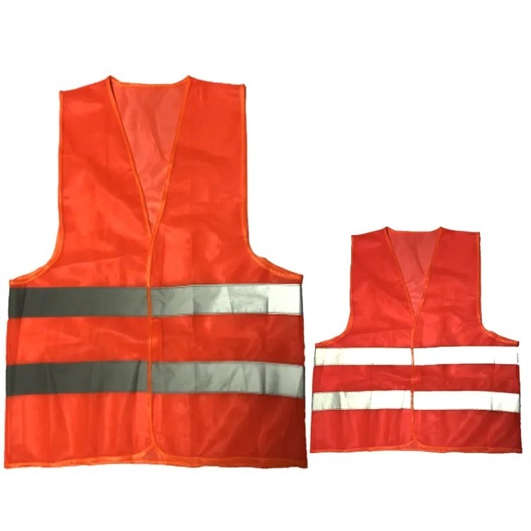 Good Quality Customized Your Colors Made With Heavyweight Poly Fabric In Front Of Heavy Duty Zipper Closure Safety Vest