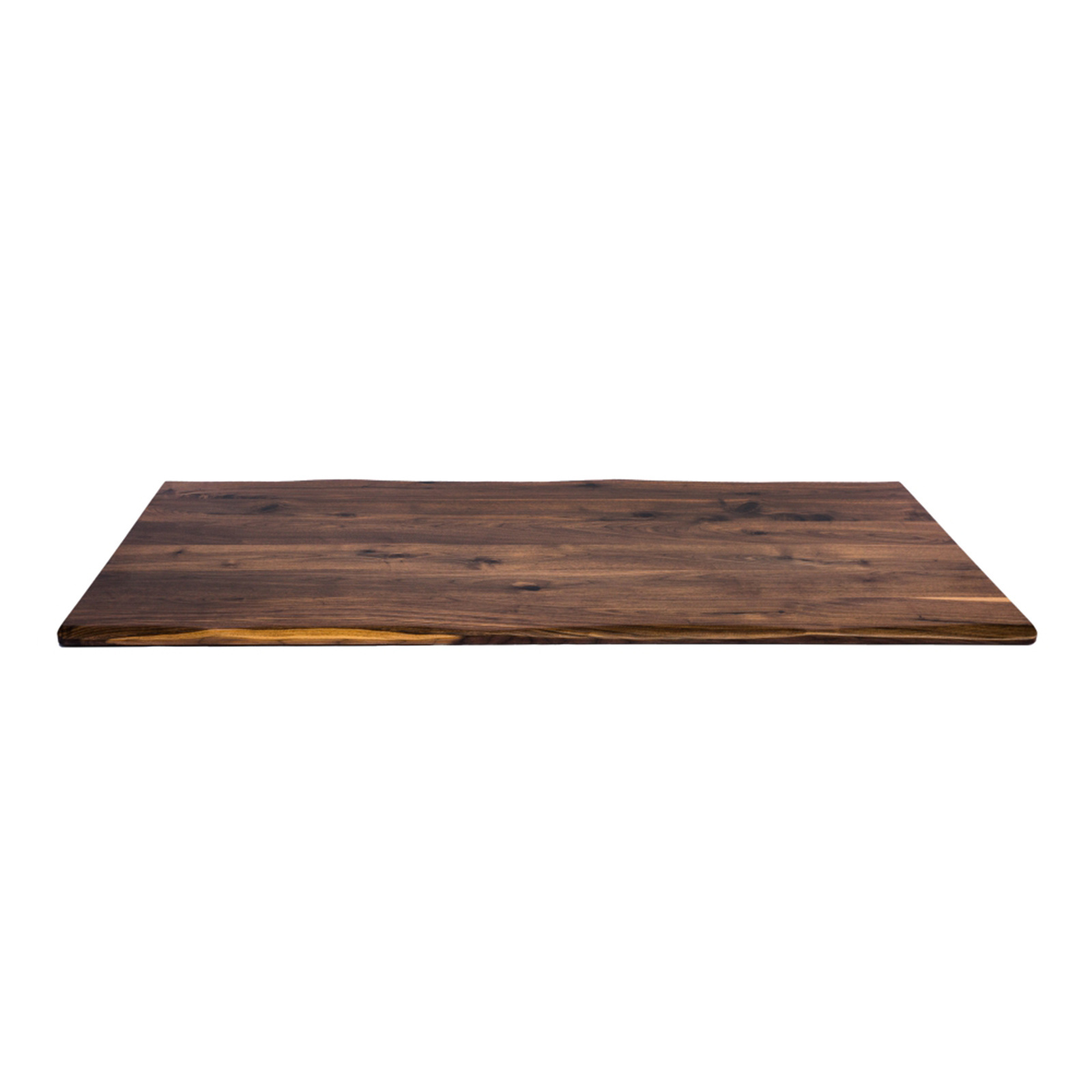 Solid black walnut live edge rustic style dining table top 30x60x0.8inch