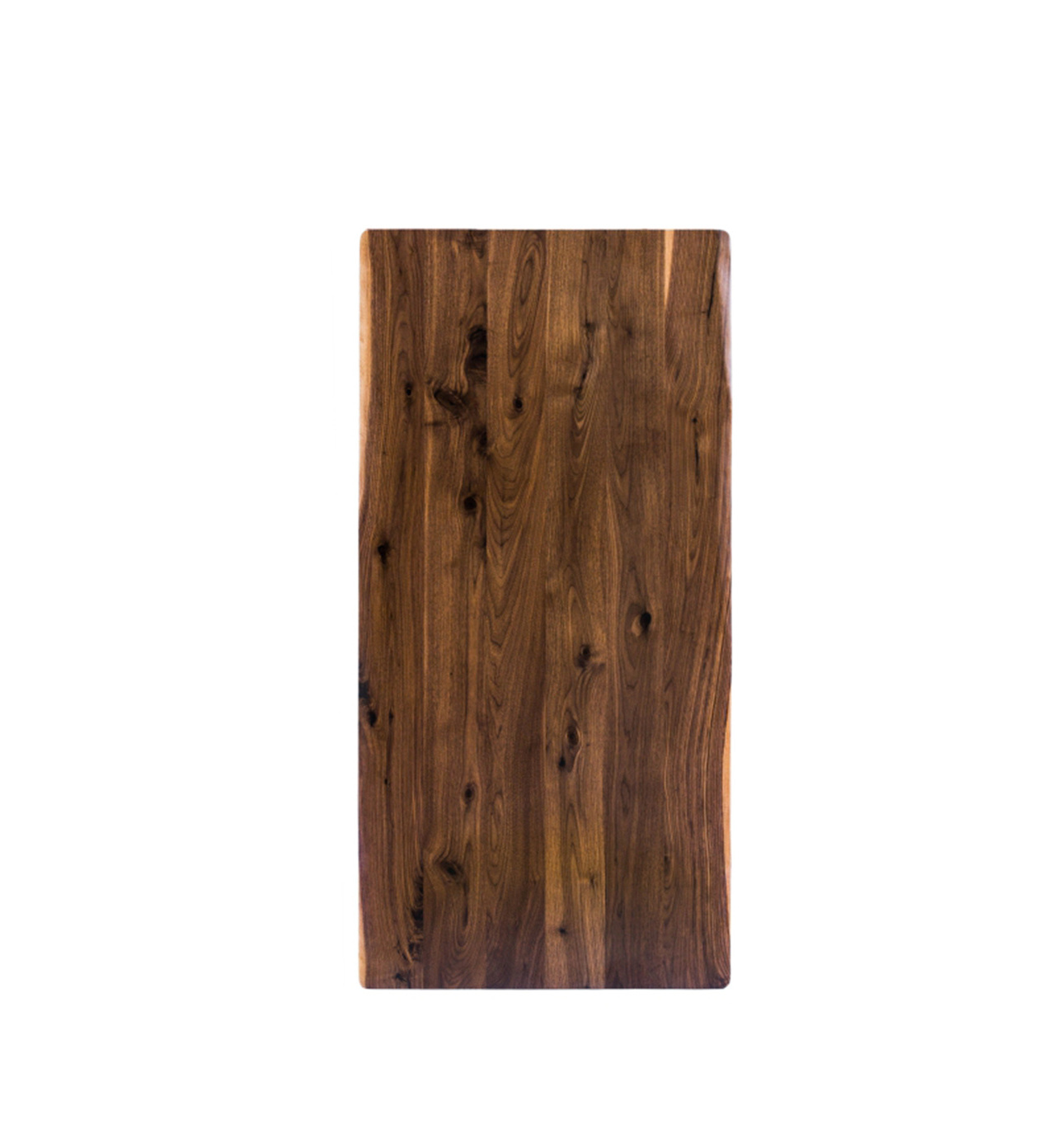 Solid black walnut live edge rustic style dining table top 30x60x0.8inch