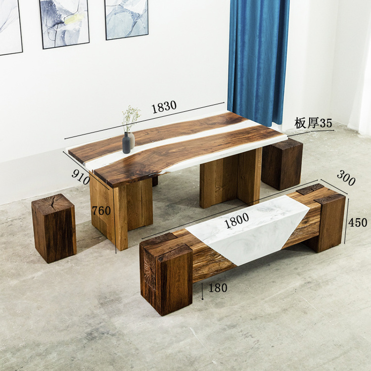 Epoxy Resin Wood dining table and table top