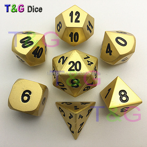 Creative Loaded Dice With Matt effect Polyhedral Metal Dice