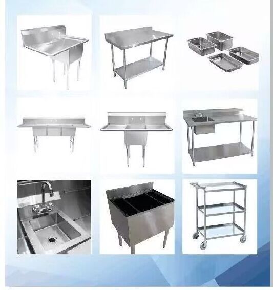 stainless steel prep table