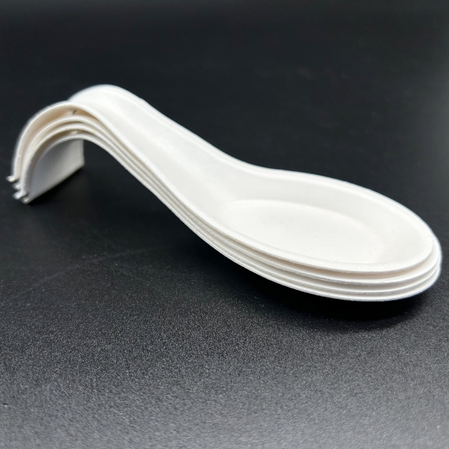 Biodegradable Fingerfood Sugarcane paper Bagasse small Mini disposable ice cream spoon Tasting Dish appetizer spoon