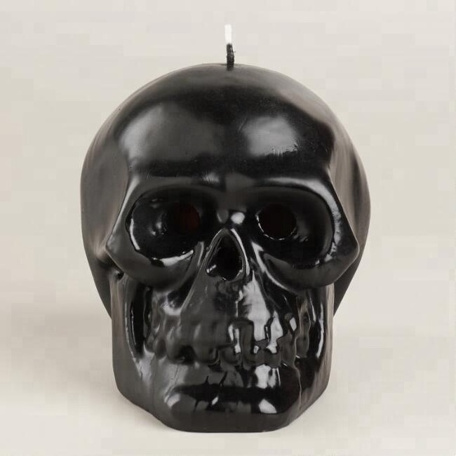 promotion decoration memorial wax Mexico Day Of The Dead skull candle