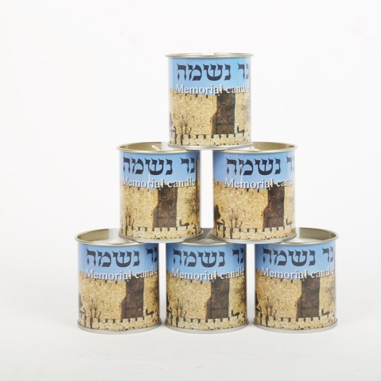 Wholesale paraffin wax private label 26 hours Israel grave memorial candles