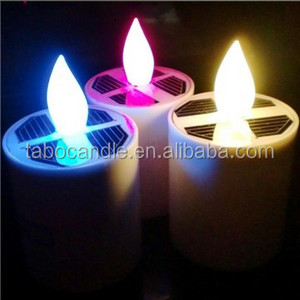 Outdoor/indoor use solar candle light/solar tea light candle/solar candle for cemetery