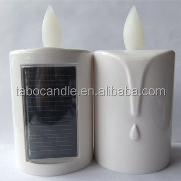 Outdoor/indoor use solar candle light/solar tea light candle/solar candle for cemetery