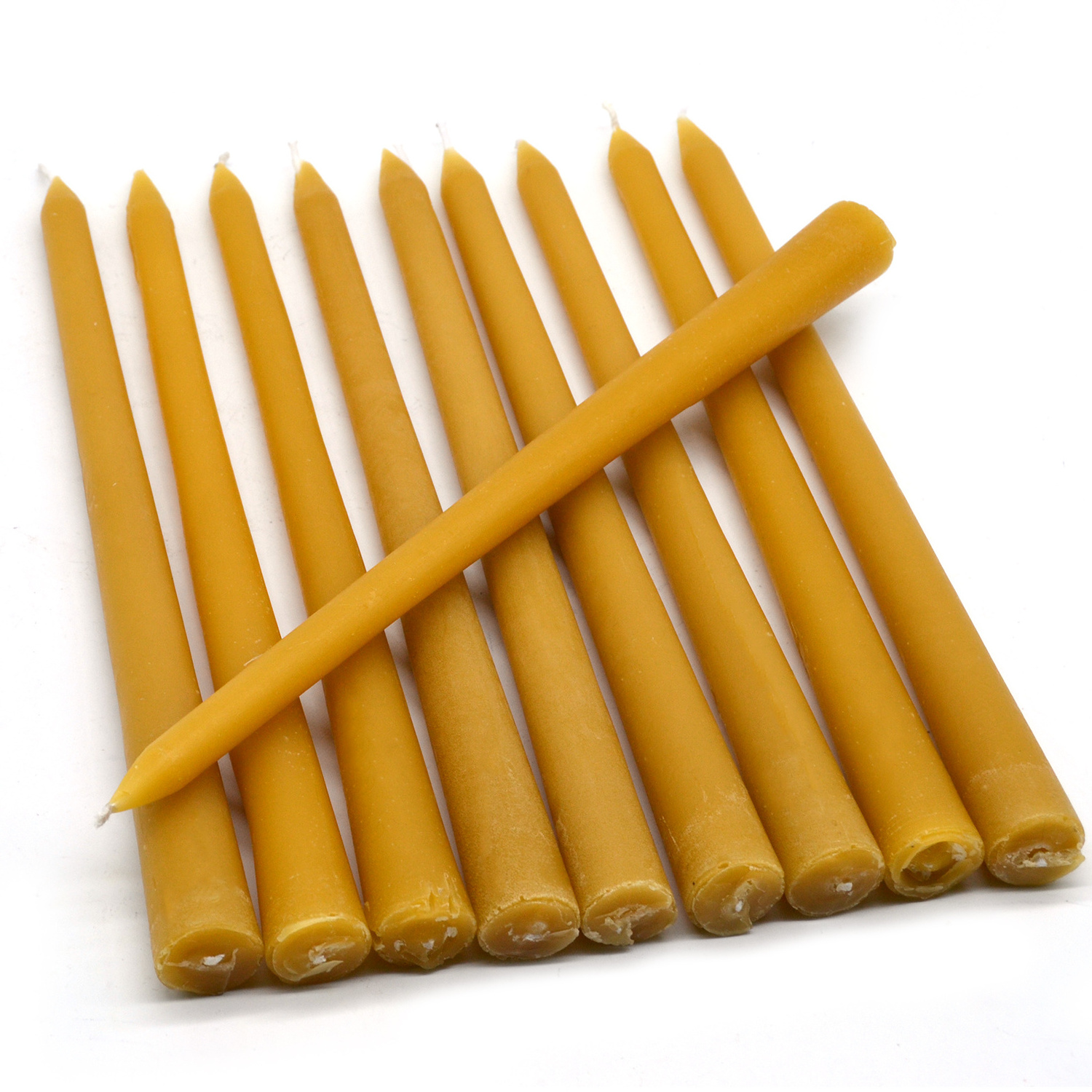 Wholesale Pure Organic 8 inch Bees Wax Beeswax Taper Hand Dip Candles