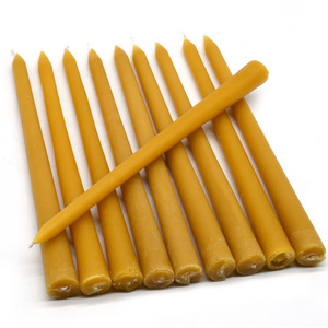 Wholesale Pure Organic 8 inch Bees Wax Beeswax Taper Hand Dip Candles