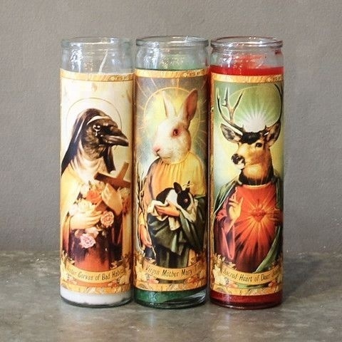 lucky multi colors plain 8 inches bulk glass prayer blessed candles