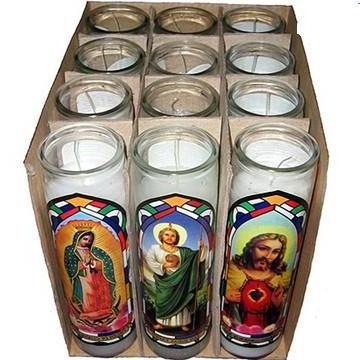 Sanctuary Series Assorted Saints 7 Day Religious Prayer Candles