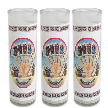 White Pillar Large 150 Hour Burn Catholic Wax Candles for Church