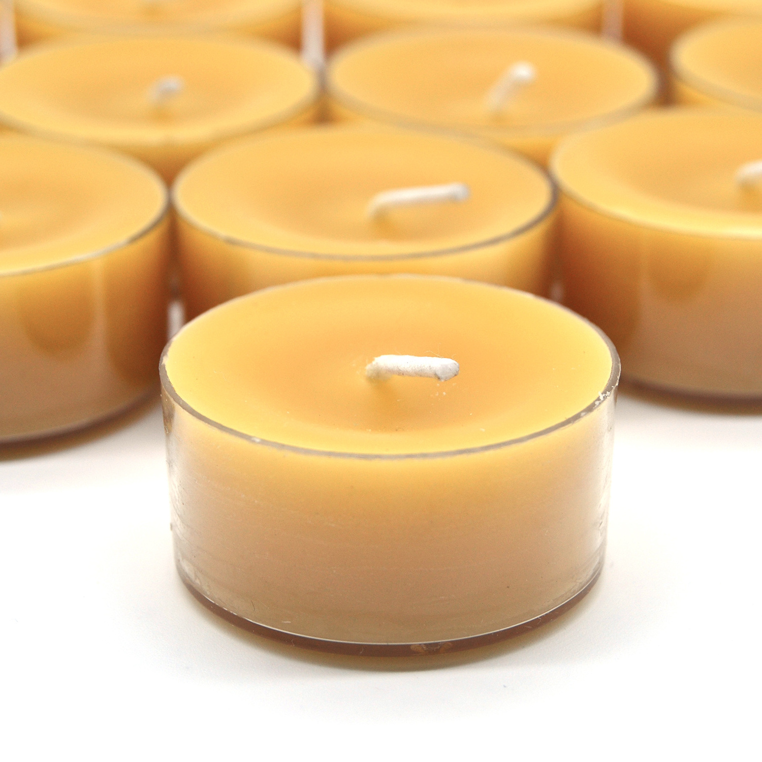 Wholesale Private Label Mini Beeswax Tealight Candles In Bulk