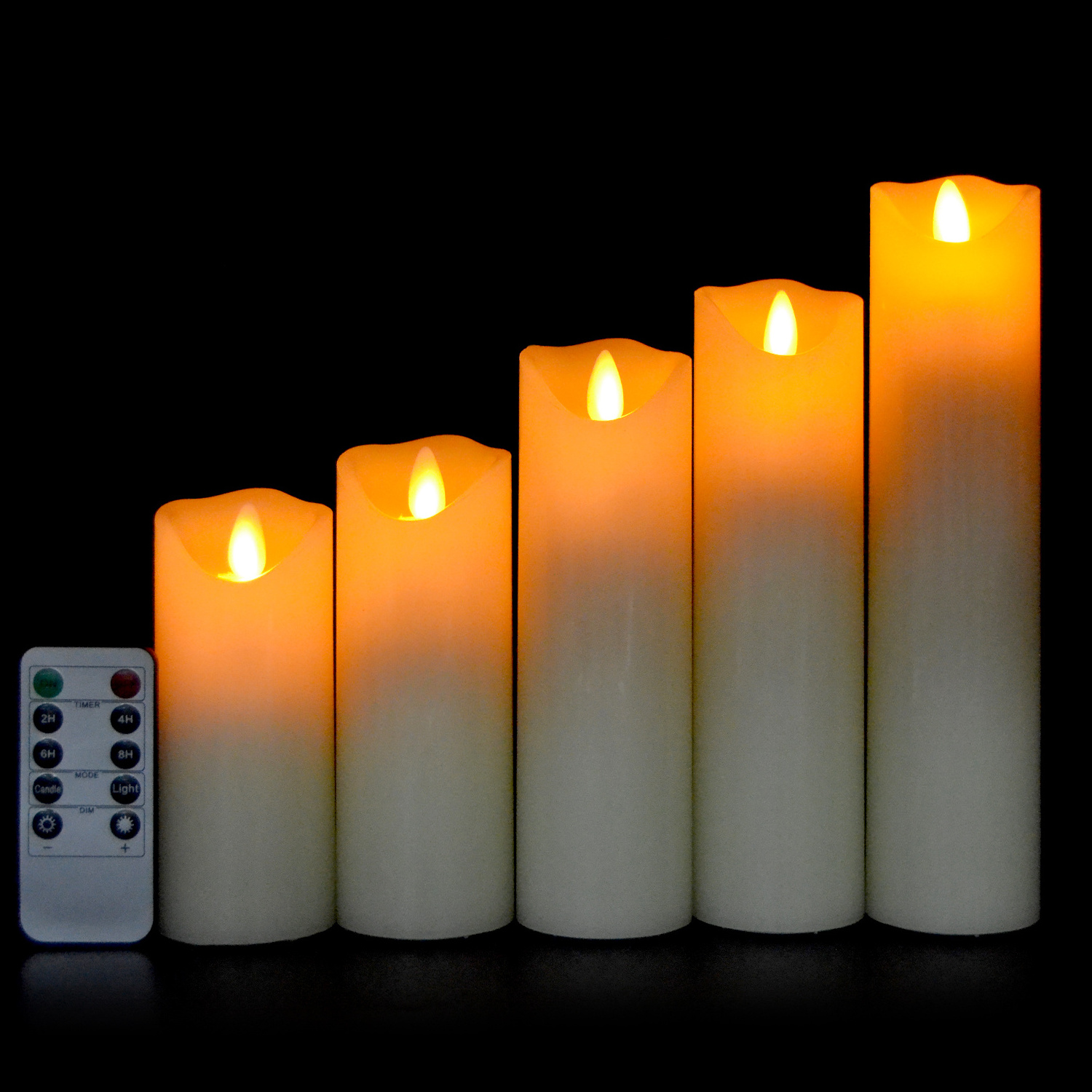 Low Price No Flame Led Moving Wick Candles With Remote Control