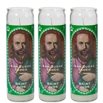 White Pillar Large 150 Hour Burn Catholic Wax Candles for Church