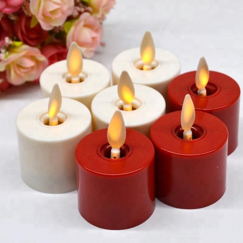 LED flickering tea lights battery operated candles