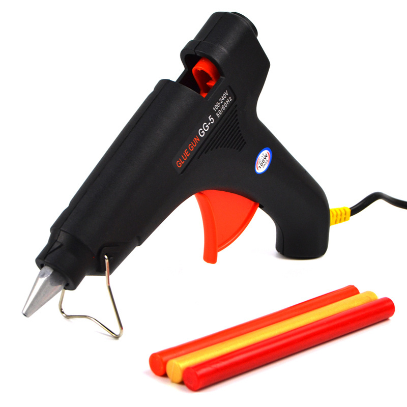 20W Electric silicone hot melt Black color Glue Gun