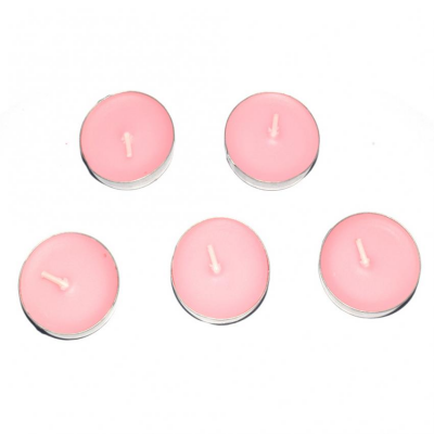 wholesale paraffin wax wedding romantic rose scented pink tea lights