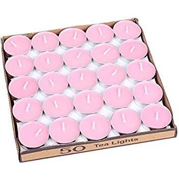 wholesale paraffin wax wedding romantic rose scented pink tea lights