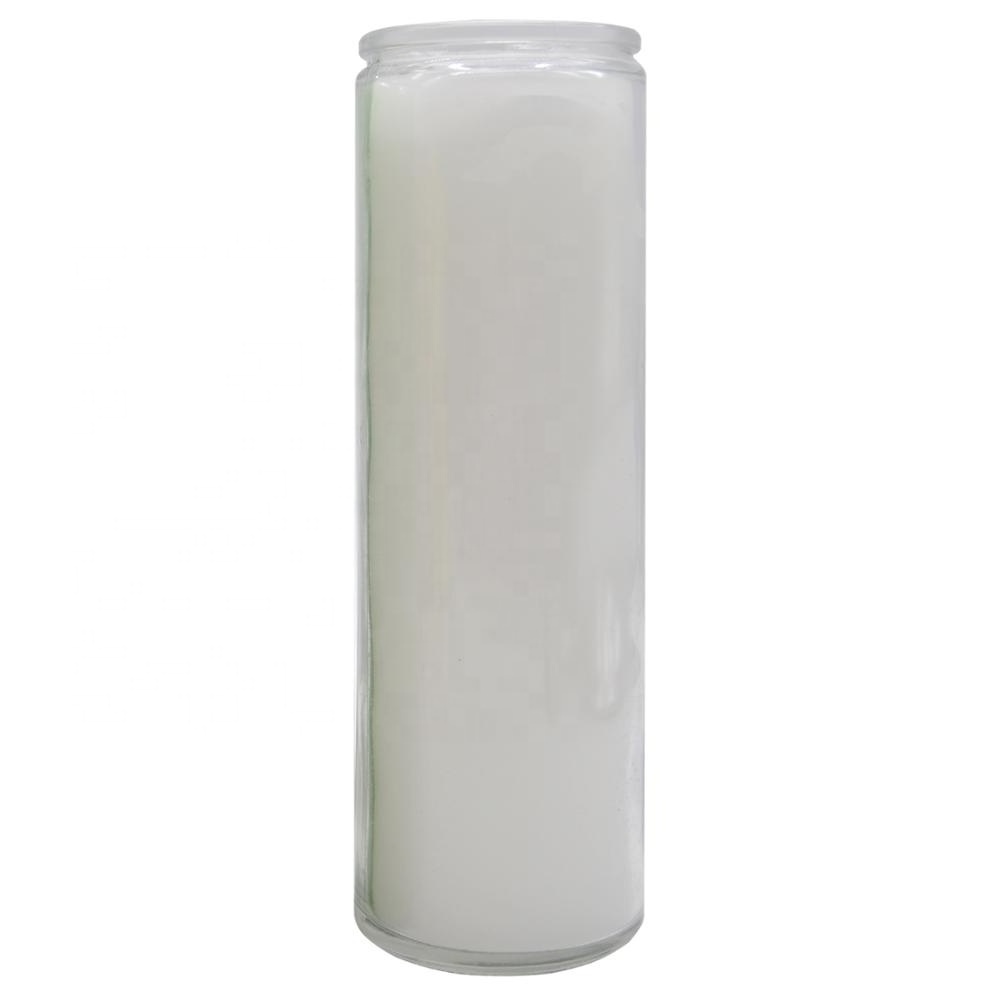 low MOQ no smoking paraffin wax tall long white wax 7 day prayer candles