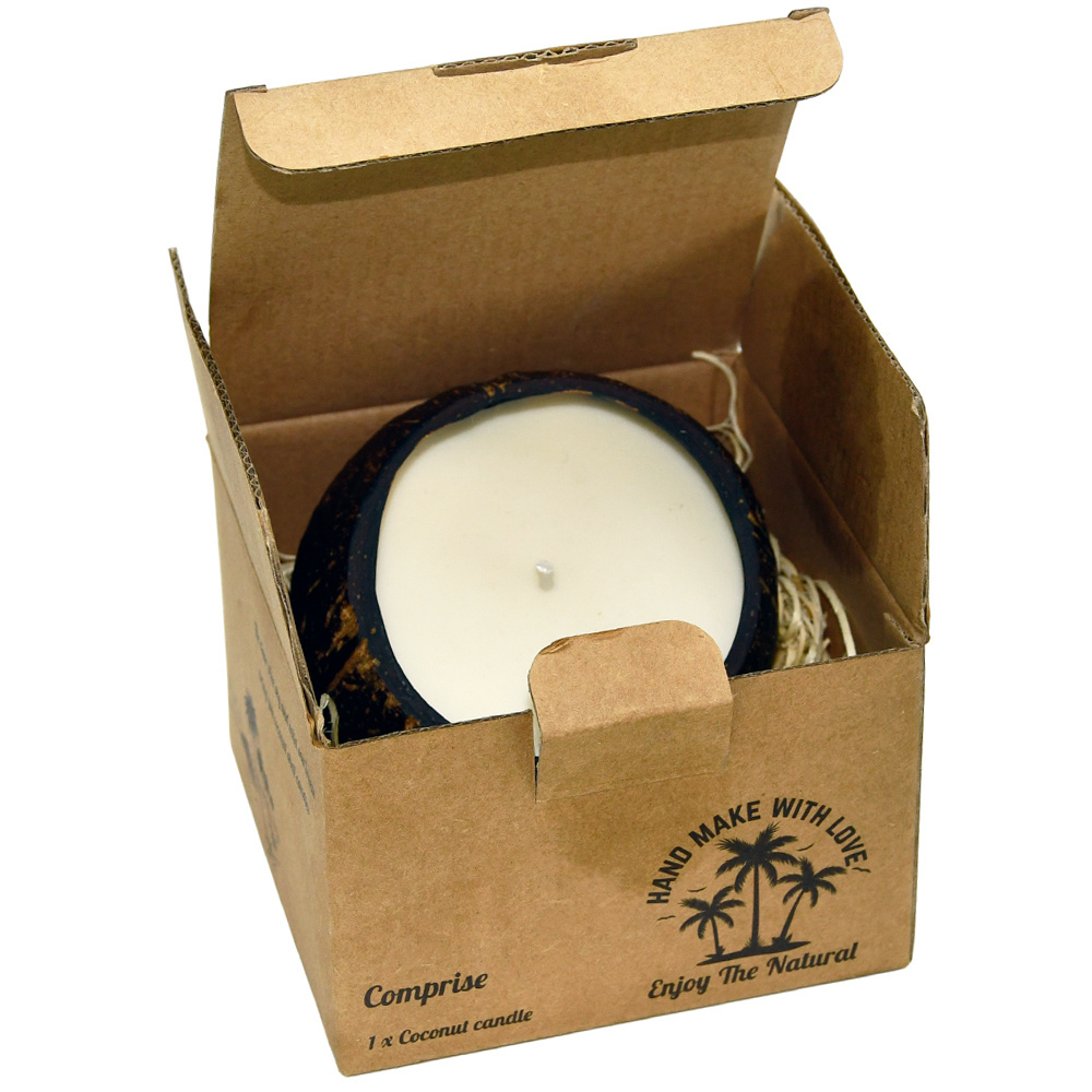 Wholesale Unique Coconut Shell Scented Aroma Candles