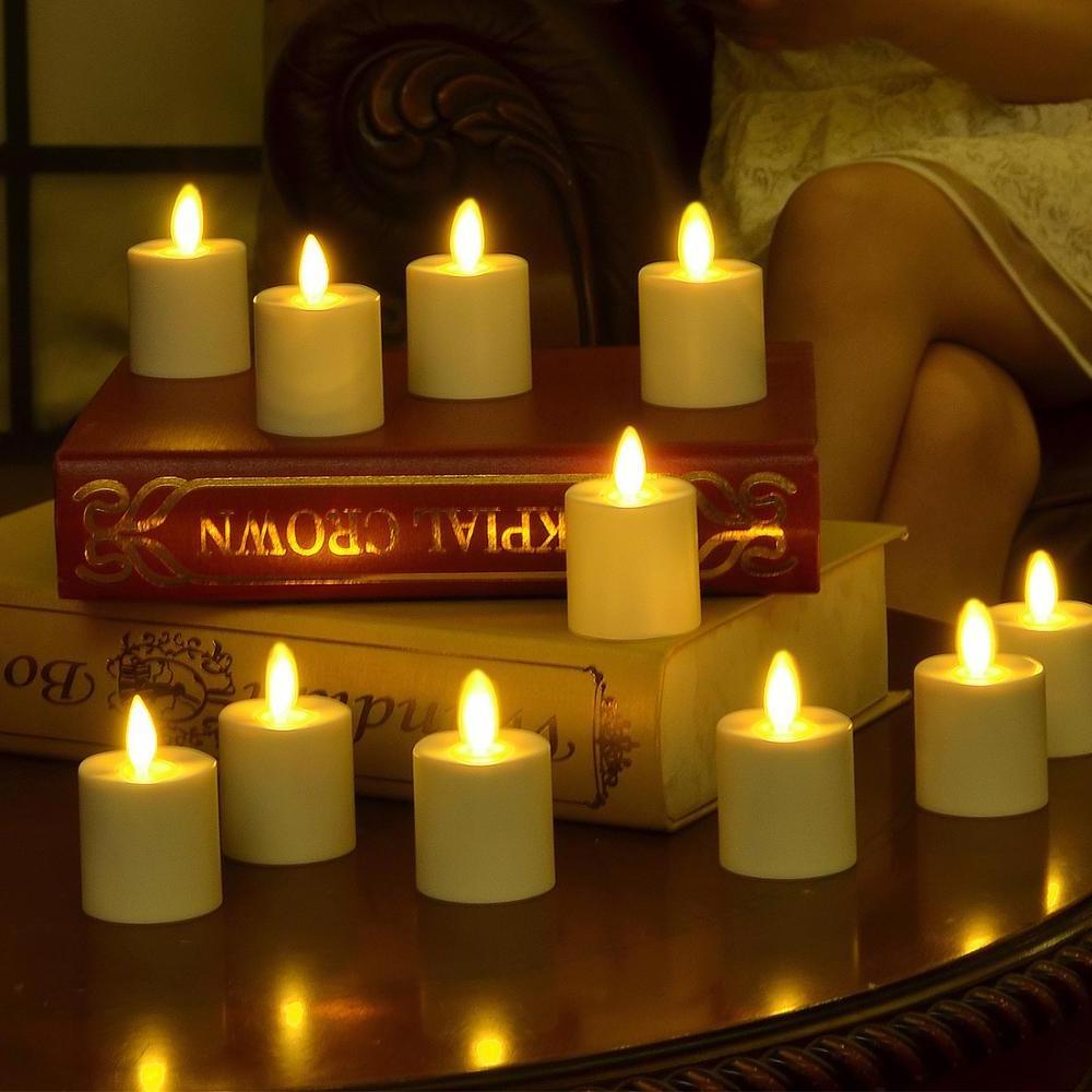 Wholesale Rechargeable Moving Wick Led Tealight Candles In Bulk