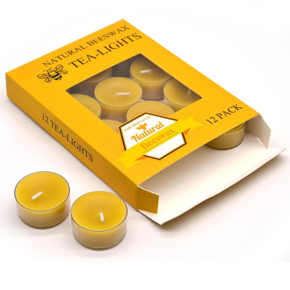 Scented Beeswax Flameless Art Tealight Candle