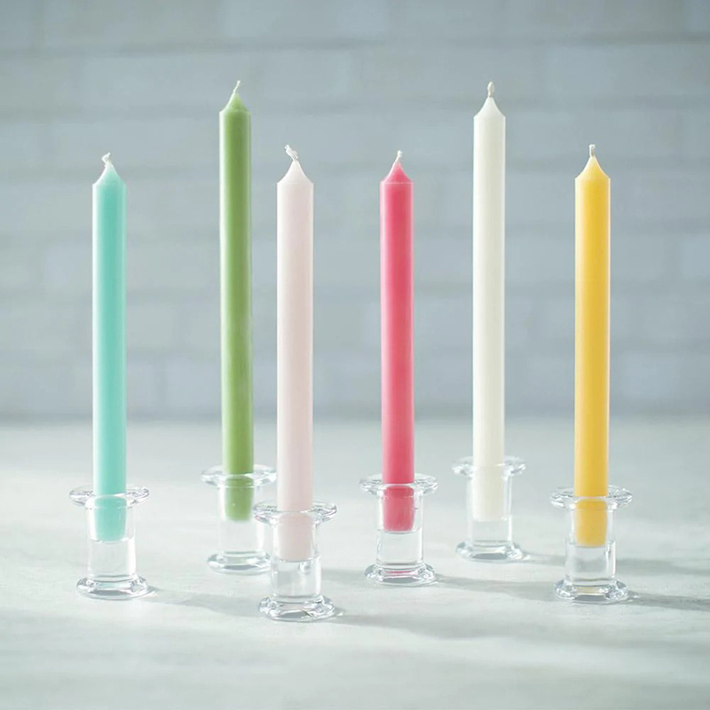 Home Decor Long Burning Smokeless Household Taper Candles