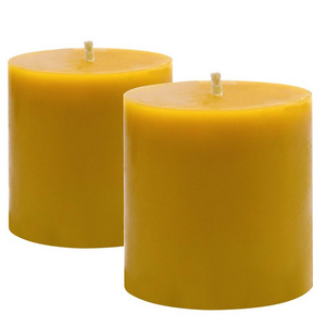 Wholesale Custom scented natural beeswax pillar candle