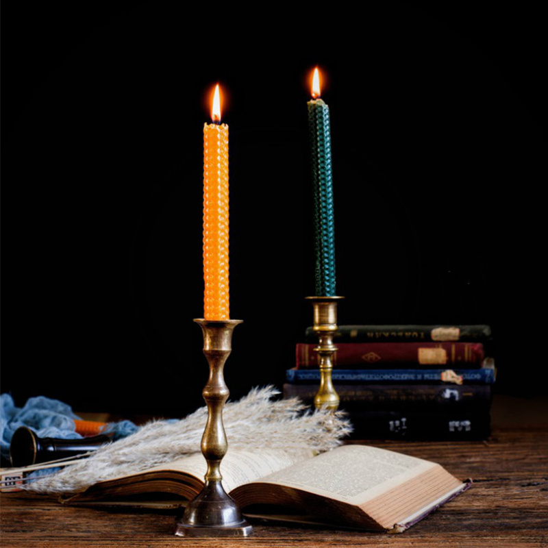 Hand Rolled Beeswax Spell Candles for spell and dinner