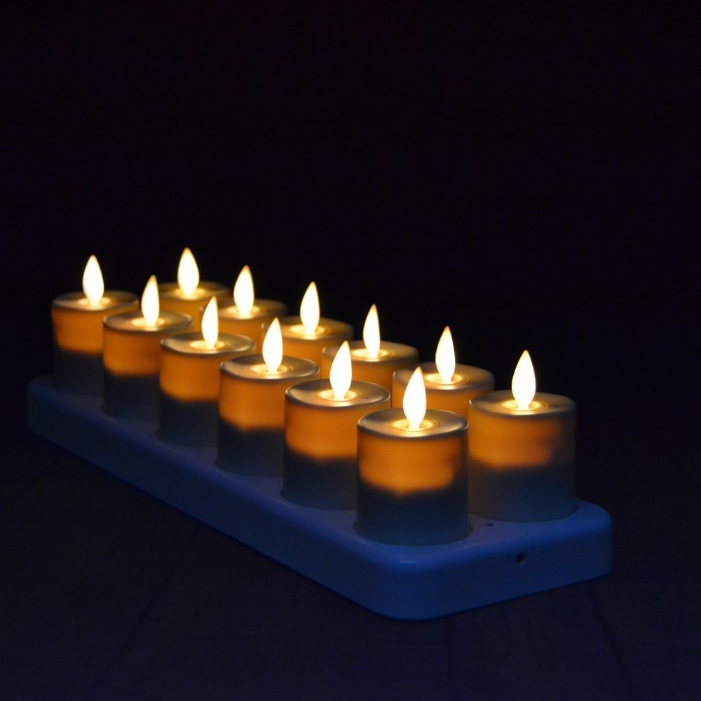 Wholesale Rechargeable Moving Wick Led Tealight Candles In Bulk