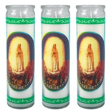 7 day glass candle santisima muerte/ holy death