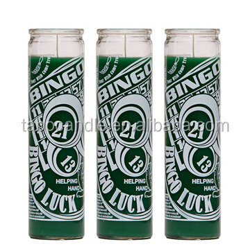 Long Time Burning Custom Sticker 7 Day Prayer Church Candles In Bulk