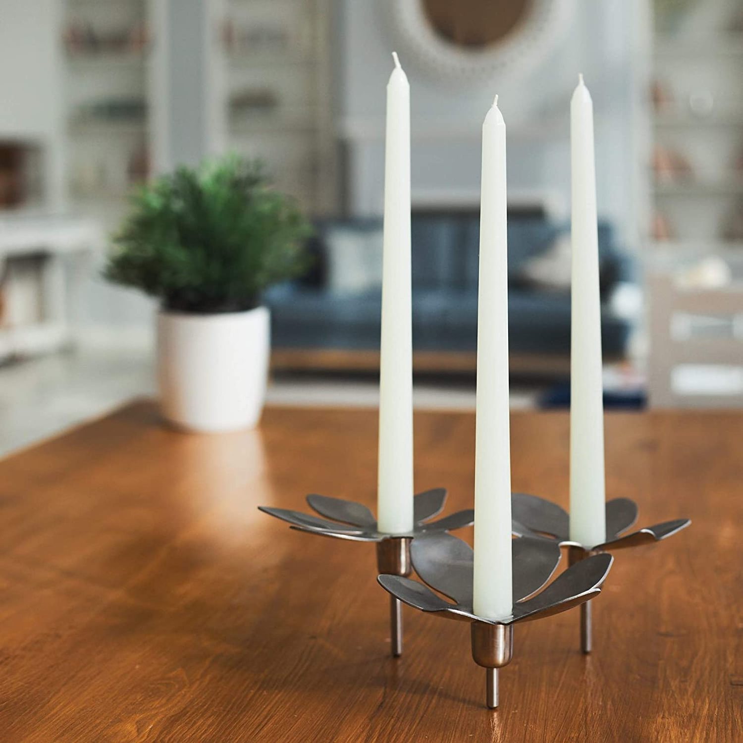 Unscented Hand-Dipped Tapered Candle Sticks Long Burning Perfect For Home Interior