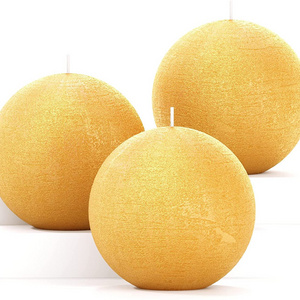 Beeswax Soya Wax Scented Altar Large Decorative Ball Candles