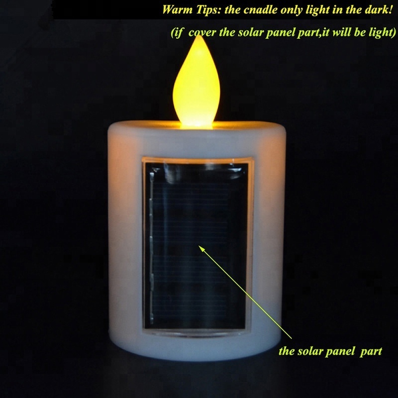 Energy-saving Solar Led Candles For Home Decoration/Portable Mini Solar Led Candles