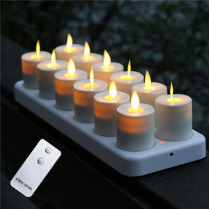 Wholesale Rechargeable Moving Wick Led Tealight Candles In Bulk