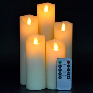 Low Price No Flame Led Moving Wick Candles With Remote Control