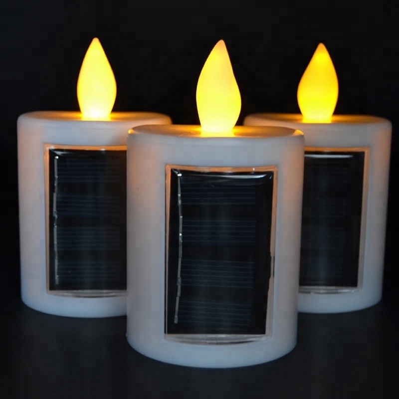 Energy-saving Solar Led Candles For Home Decoration/Portable Mini Solar Led Candles