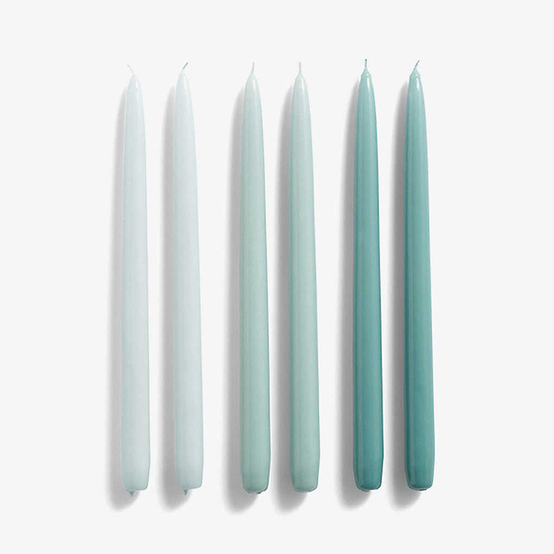 Factory Supply Multi-Colored Unscented Conic Taper Candles