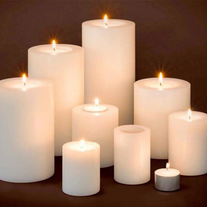 Home decor plastic white artificial tealight candle holder