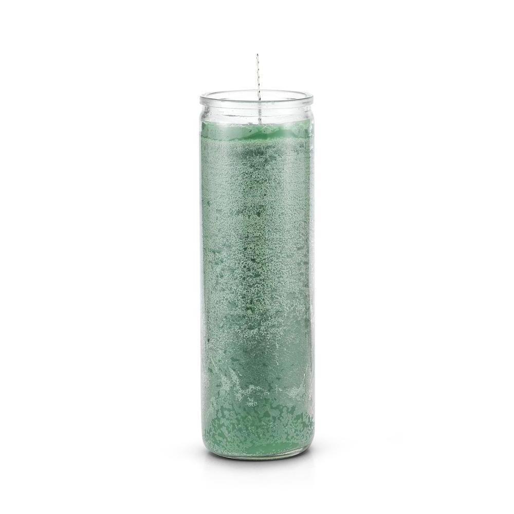 Green 7 Day candle to draw money and for good luck