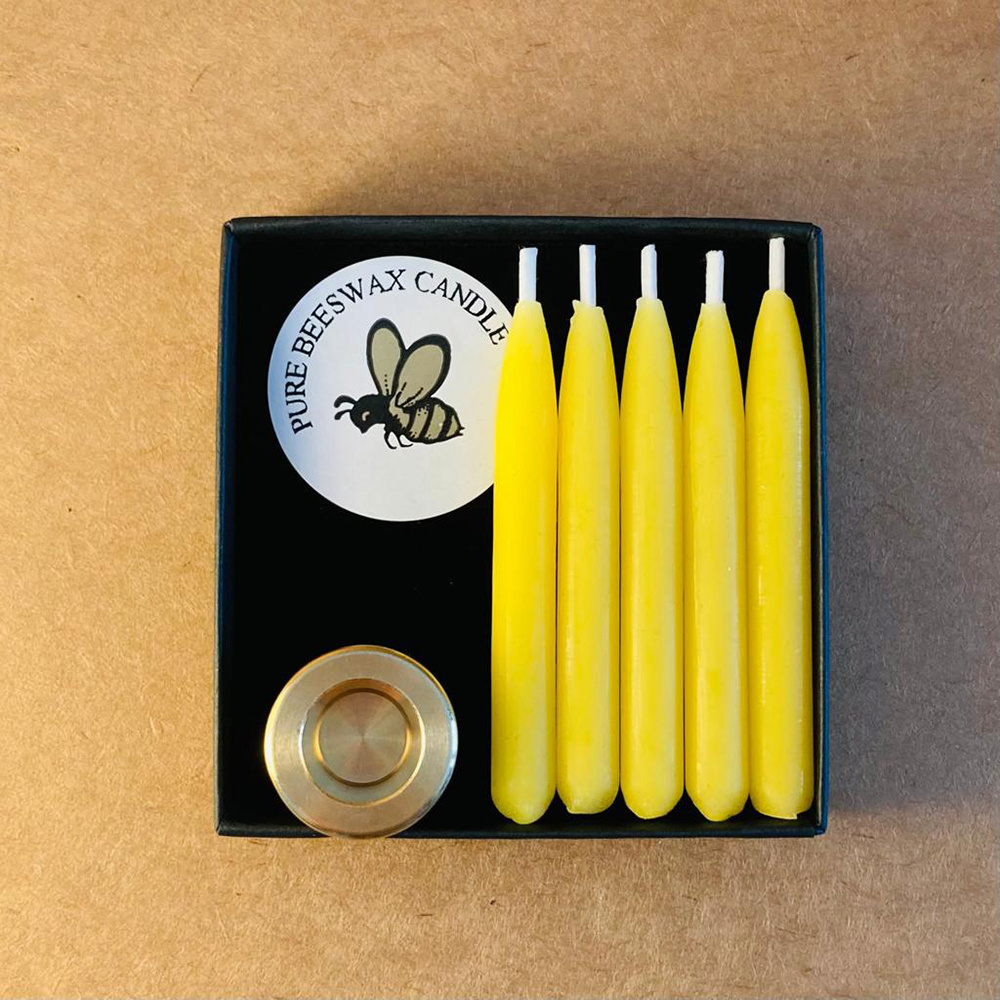 20 minutes mini mindfulness relax pray beeswax candle set