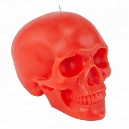 promotion decoration memorial wax Mexico Day Of The Dead skull candle