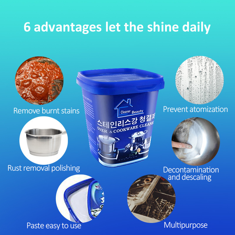 Stainless Steel Paste Iron Pot Cleaner Stainless Steel Bowl Cleaner