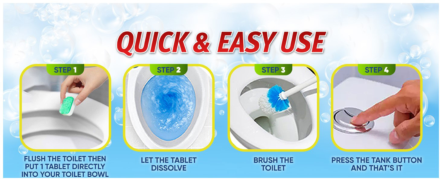 Customized Home Toilet Cleaner Ball Powerful Automatic Flush Toilet Bowl Deodorizer For Bathroom Cleaning Effervescent Tablets